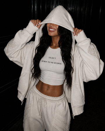 Born To Be Iconic Fitted Baby Tee